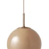 Hot Ball Glass pendel Ø25, cappuccino Glas Lamper|Spisebordslamper