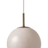 Online Ball Glass pendel Ø25, sand grey Glas Lamper|Spisebordslamper
