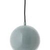 Ball pendel Ø18, blank mint Spisebordslamper|Lamper Til Sofabord
