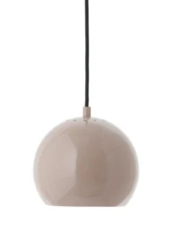 Discount Ball pendel Ø18, blank nude Spisebordslamper|Lamper Til Sofabord