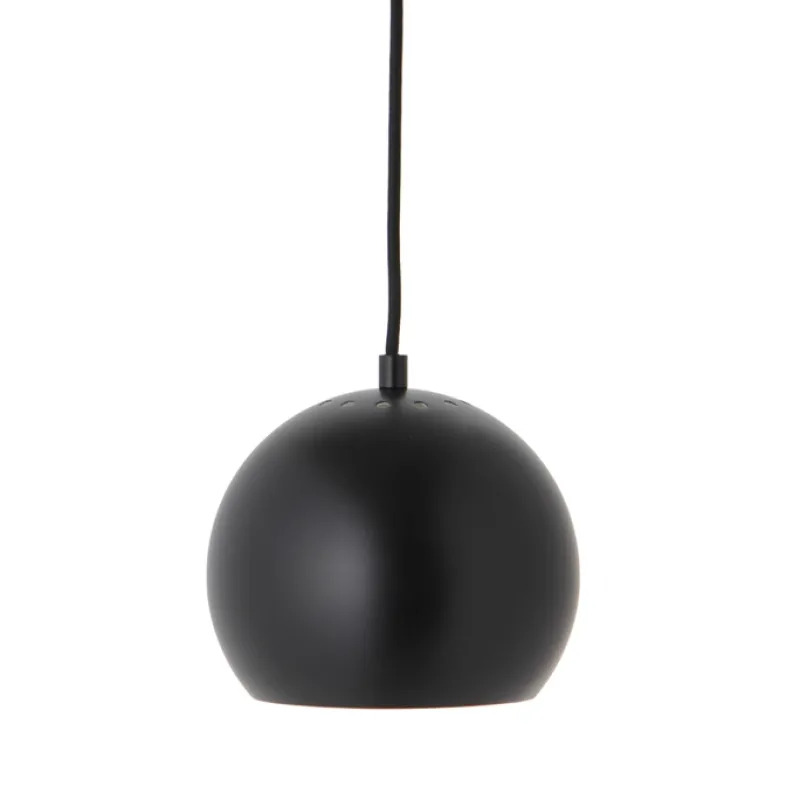 Hot Ball Pendel Ø18, mat sort Spisebordslamper|Lamper Til Sofabord