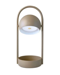 Outlet Ball Portable batterilampe / bordlampe, sand grey Transportable Lamper|Lamper Til Sofabord