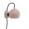 Clearance Ball væglampe, blank nude Børn Soveværelseslamper|Lamper Til Teenageværelse