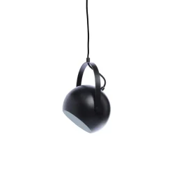 Ball W/ Handle Pendel Ø18, Mat sort Hængelamper|Stue Lamper