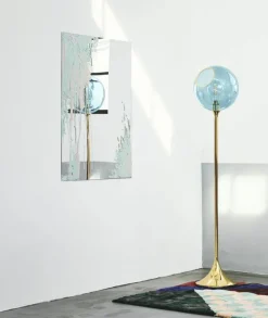 Best Ballroom Floor - Gulvlampe, Blue Sky Glas Lamper|Standerlamper