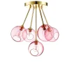 Hot Ballroom Molecule, Rose Glas Lamper|Lysekroner