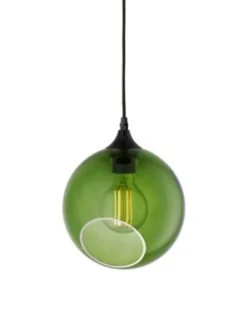Ballroom pendel, green Glas Lamper|Lamper Til Sofabord