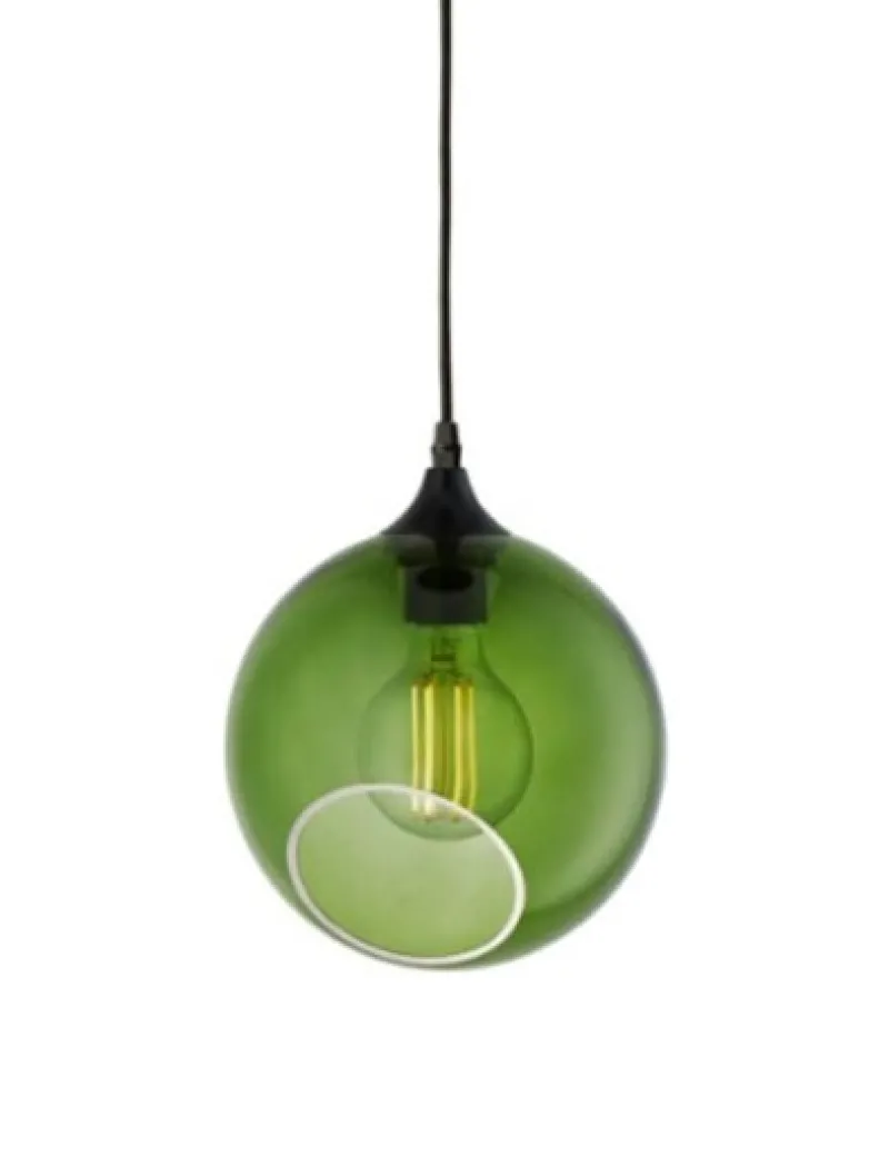 Ballroom pendel, green Glas Lamper|Lamper Til Sofabord