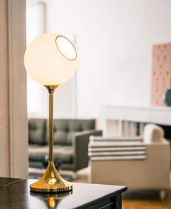 Ballroom Table - bordlampe, white snow Glas Lamper|Bordlamper