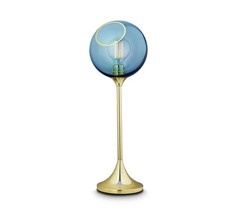 New Ballroom Table, Blue Sky Glas Lamper|Bordlamper