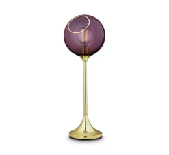 Outlet Ballroom Table, Purple Glas Lamper|Bordlamper