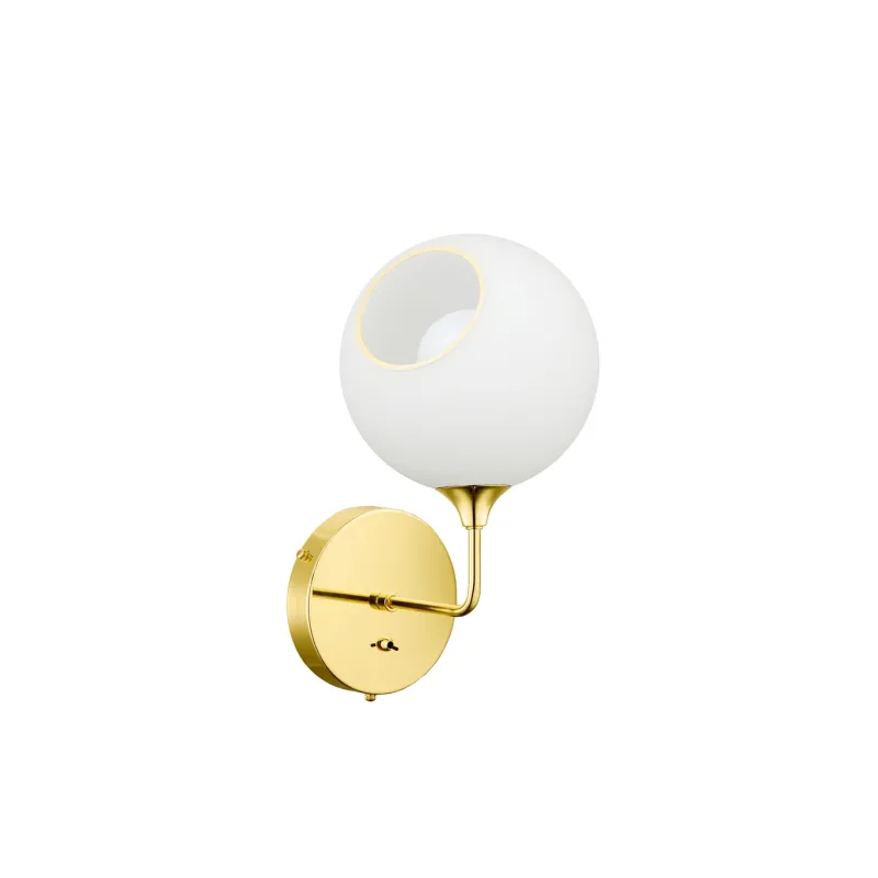 Outlet Ballroom The Wall 37 væglampe, white snow Glas Lamper