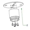 Discount Baseflange Ø90 hvid struktur for Nomad Reservedele Til Lamper