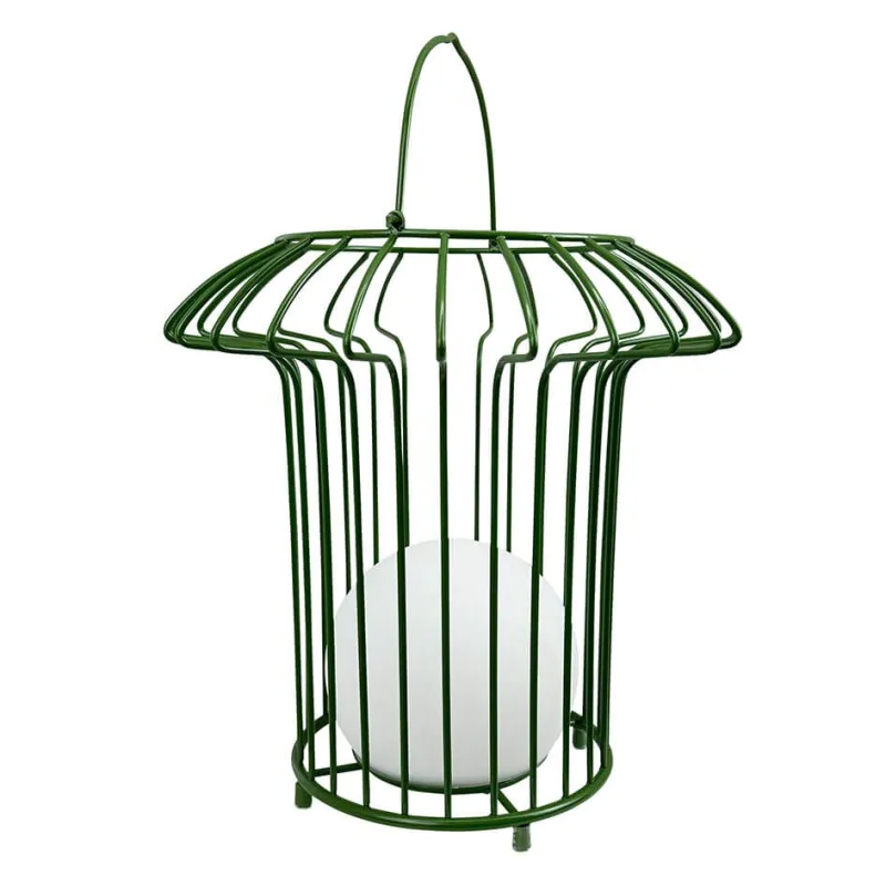 Hot Basket udendørs batterilampe, grøn Transportable Lamper|Udendørslamper