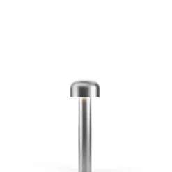 New Bellhop Bollard H380 udendørs gulvlampe, rustfrit stål Standerlamper|Udendørslamper