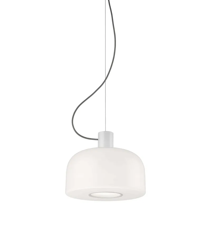 Sale Bellhop Glas S1 pendel, hvid Hvide Lamper|Glas Lamper