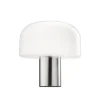 Online Bellhop Glas T bordlampe, bright aluminium Hvide Lamper|Glas Lamper