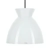 Discount Bikube 290P pendel, opal/sort ledning Hvide Lamper|Glas Lamper