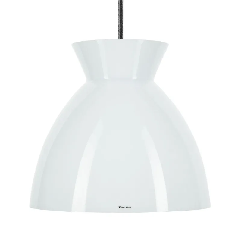 Discount Bikube 290P pendel, opal/sort ledning Hvide Lamper|Glas Lamper