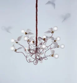 Best Birdie lysekrone, rød ledning Spisebordslamper|Moderne Lysekrone