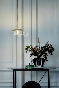 Discount Blossi 1 pendel, nordic guld/klar Glas Lamper|Pendler