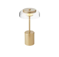 Online Blossi bordlampe / batterilampe mini portable, nordic guld/klar Transportable Lamper|Skrivebordslamper
