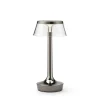 Sale Bon Jour Unplugged batterilampe / bordlampe, black krom Krom Lamper|Transportable Lamper