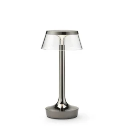 Sale Bon Jour Unplugged batterilampe / bordlampe, black krom Krom Lamper|Transportable Lamper
