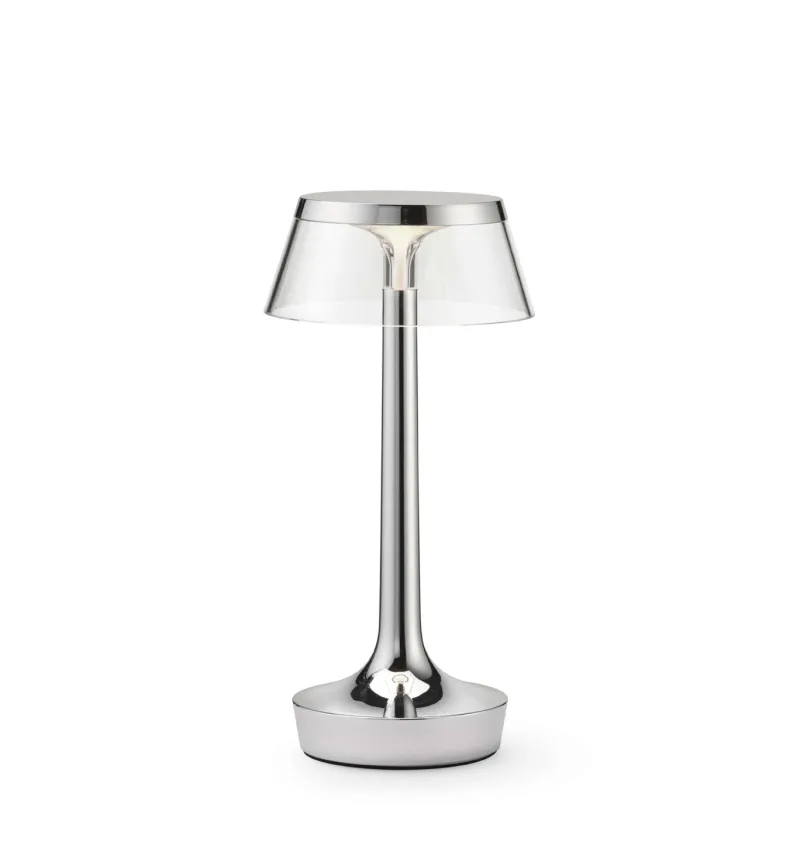 New Bon Jour Unplugged batterilampe / bordlampe, krom Krom Lamper|Transportable Lamper