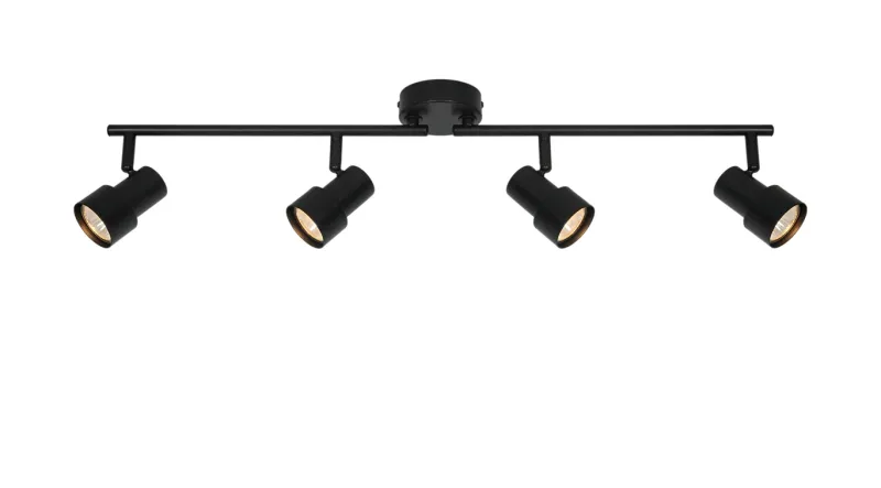 Clearance Boston 4-Rail loftlampe, sort Soveværelseslamper|Køkkenlamper