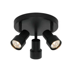 Boston 3-Rondel loftlampe, sort Stue Lamper|Soveværelseslamper