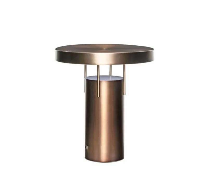 Online BringMe Portable bordlampe / batterilampe, bruneret messing Messinglamper|Transportable Lamper