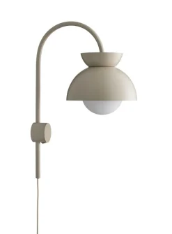 Discount Butterfly væglampe, mat tan grey Soveværelseslamper|Kontorlamper
