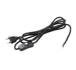 New Cablekit, sort ledning m/afbryder Ledninger, Fatninger Og Baldakiner
