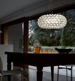 Online Caboche Plus Grande LED pendel dæmpbar, transparent Glas Lamper|Spisebordslamper