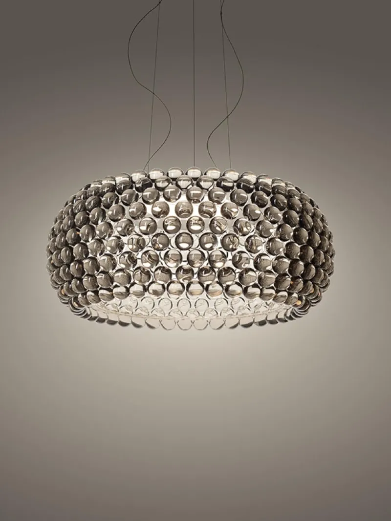 Clearance Caboche Plus Grande pendel LED dæmpbar, grå Glas Lamper|Spisebordslamper