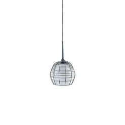 Sale Cage pendel small, sort/hvid Glas Lamper|Pendler