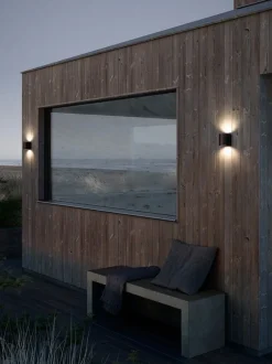 New Canto 2 udendørs væglampe LED, seaside sort Sorte Væglamper|Væglamper