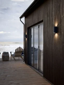 Hot Canto Maxi 2 udendørs væglampe, seaside sort Sorte Væglamper|Væglamper