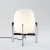 CESTA METÁLICA bordlampe u. læderhåndtag Bordlamper