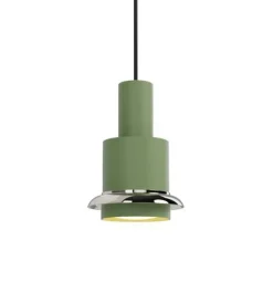 Outlet Chaumont pendel 150, grøn/nikkel Spisebordslamper|Hængelamper