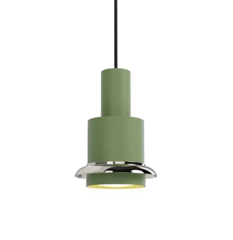 Outlet Chaumont pendel 150, grøn/nikkel Spisebordslamper|Hængelamper