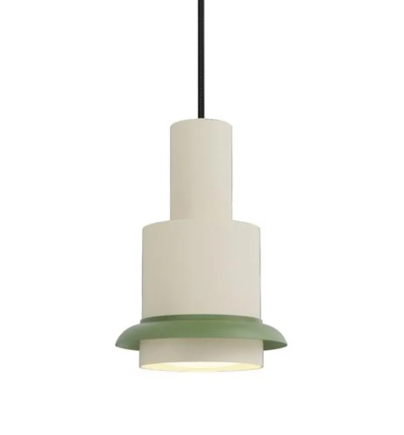 Discount Chaumont pendel 190, hvid/grøn Spisebordslamper|Hængelamper