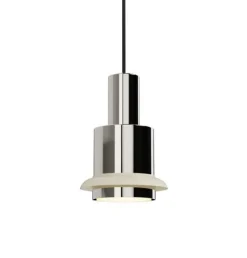 Clearance Chaumont pendel 150, nikkel/hvid Spisebordslamper|Hængelamper