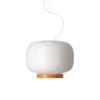 Chouchin 1 Reverse LED pendel m/dæmper, hvid/guld Pendler|Hvide Lamper