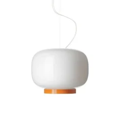 Chouchin 1 Reverse LED pendel m/dæmper, hvid/guld Pendler|Hvide Lamper