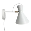 Hot Cindy væglampe, hvid/messing Messinglamper|Hvide Lamper