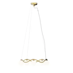 Discount Circle of Life lysekrone medium, opal/messing Messinglamper|Hvide Lamper