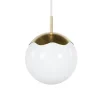 Sale Circle of Life pendel Ø200 m/hvid ledning, opal/messing Messinglamper|Hvide Lamper