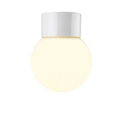 Sale Classic Globe 150 loftlampe / væglampe IP54, hvid/mat opal Hvide Lamper|Glas Lamper